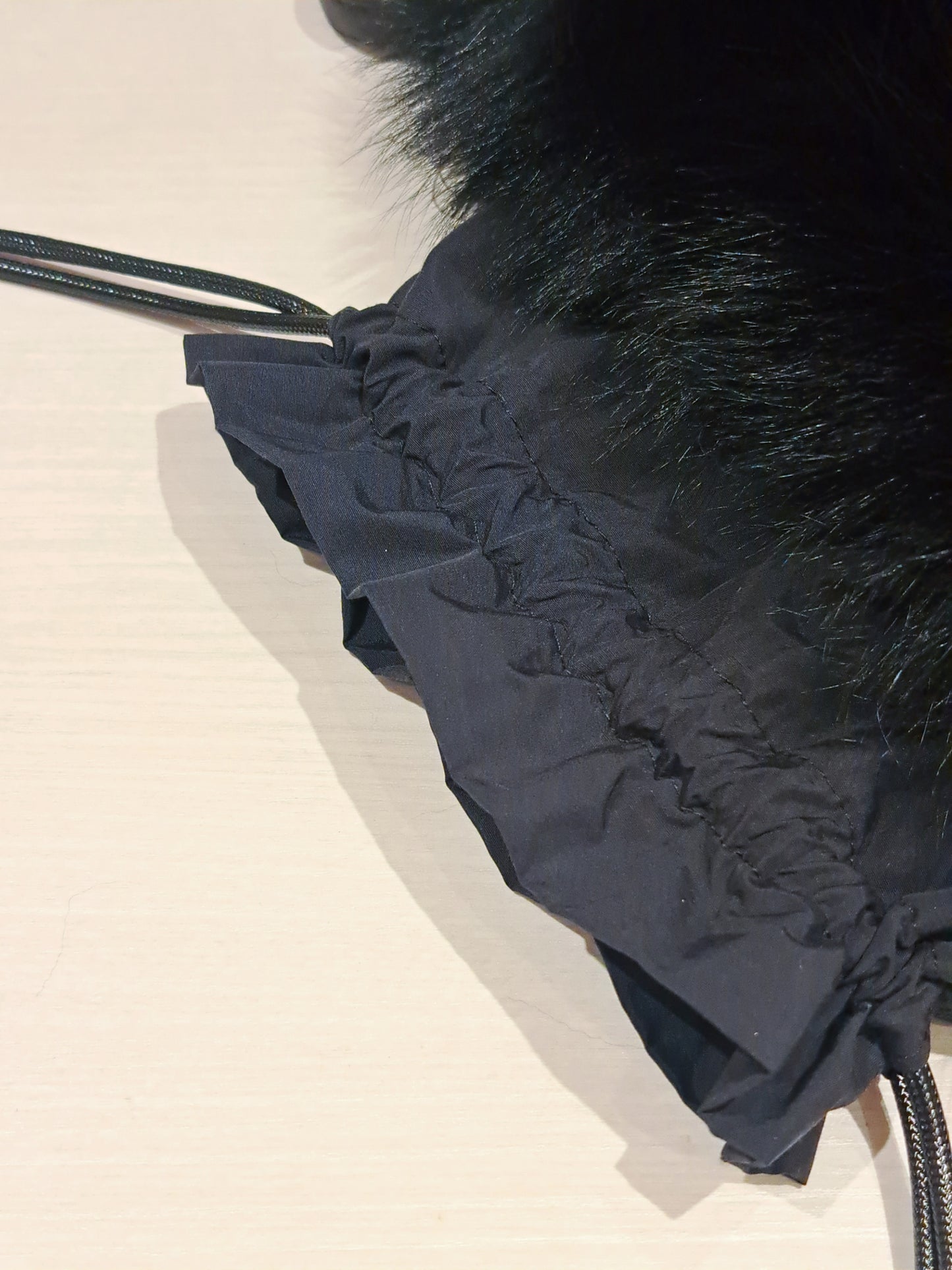 フォックスファー×フリルドッキングショルダーBAG
