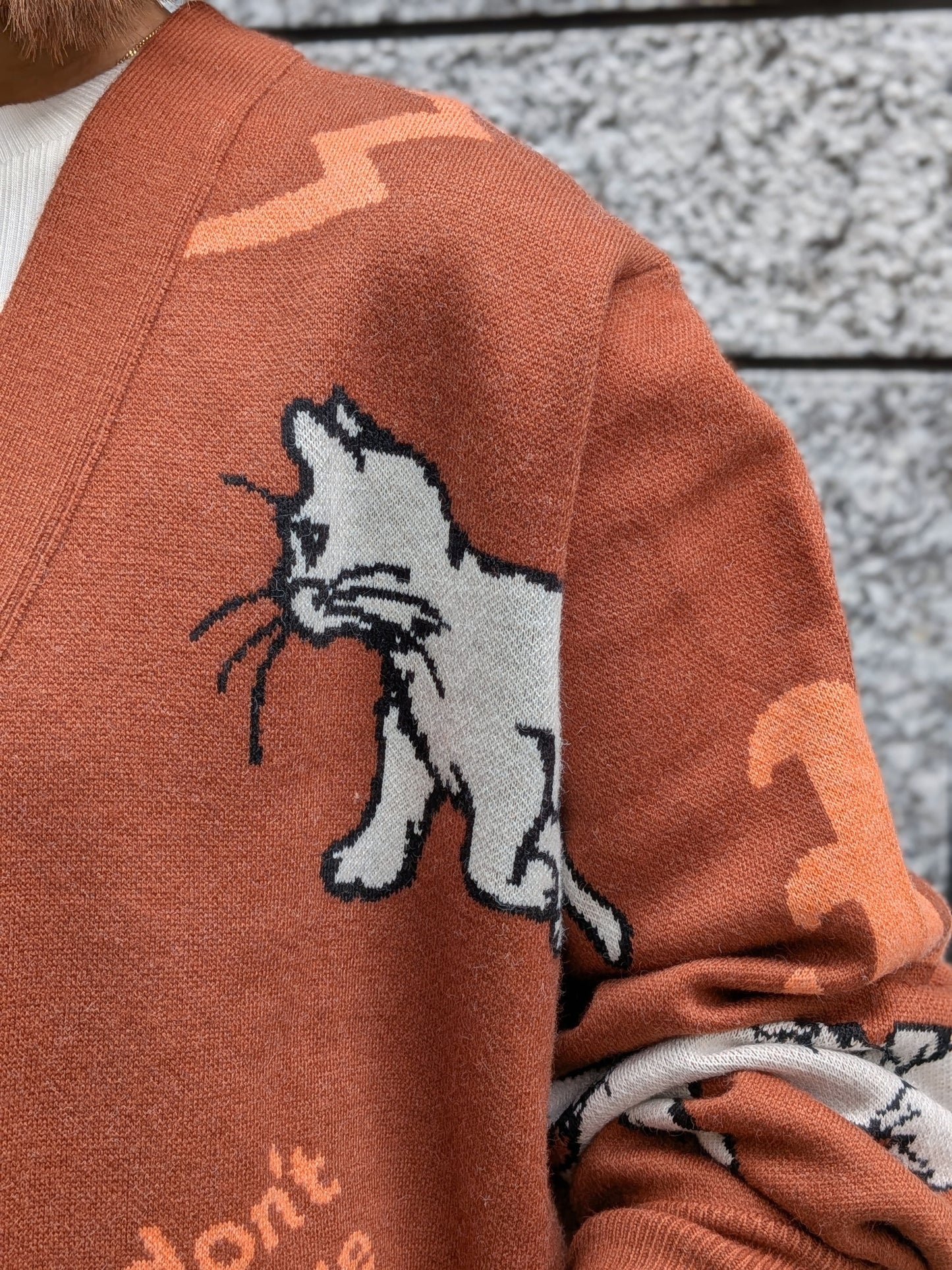 THOMAS MAGPIE インターシャもちもちBIGカーディガン