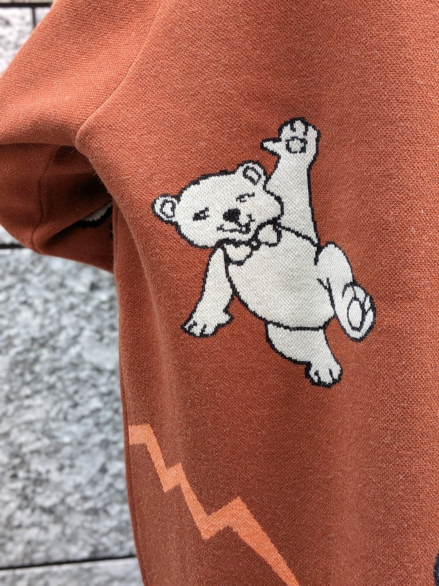 THOMAS MAGPIE インターシャもちもちBIGカーディガン