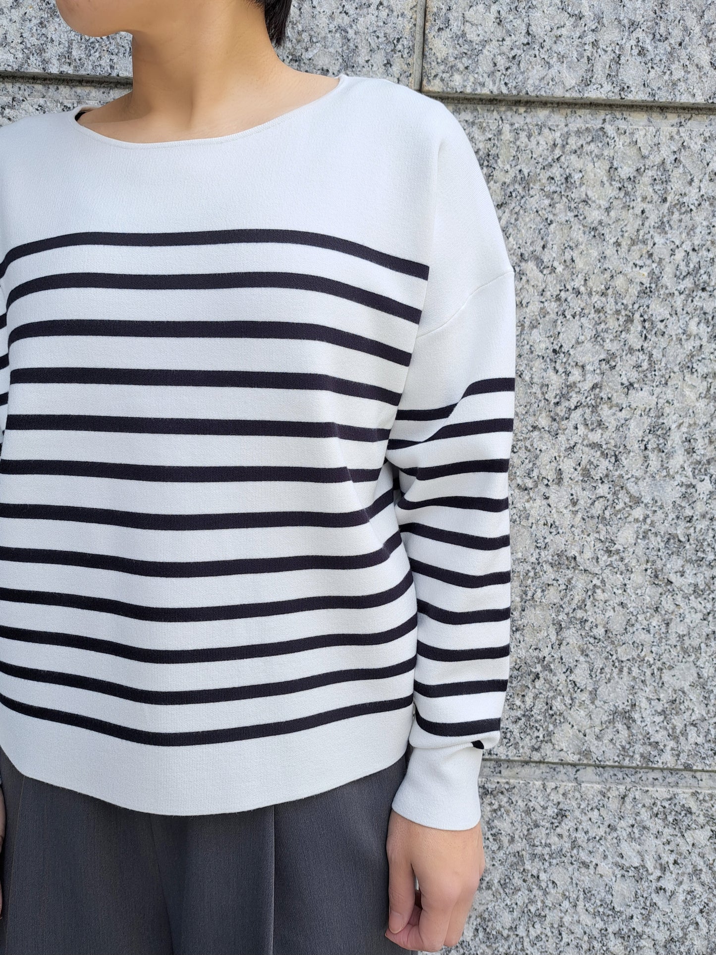 MICA&DEAL ストレッチミラノプルオーバーニット