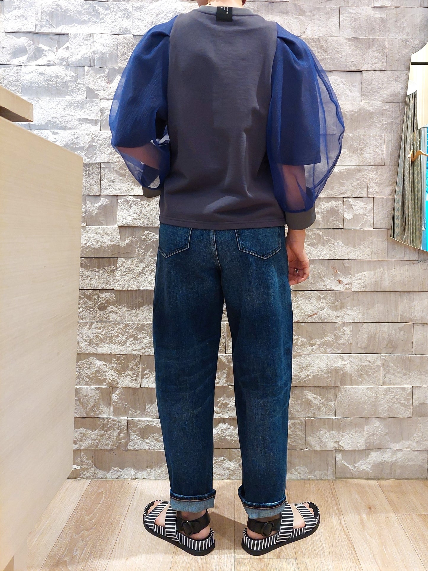 Healty DENIM Cacao ペグトップデニム