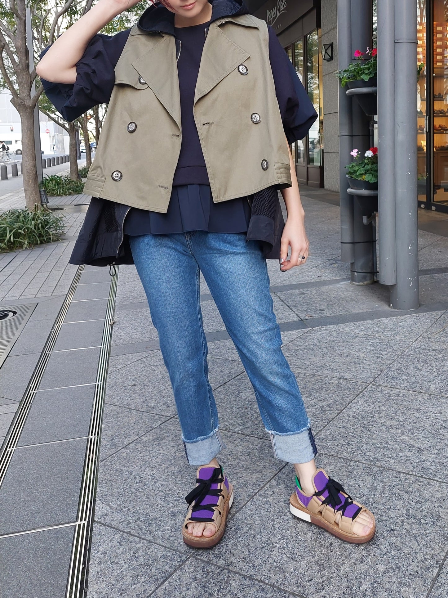 Healty DENIM H.Salt Easy イージーテーパードフリンジデニム