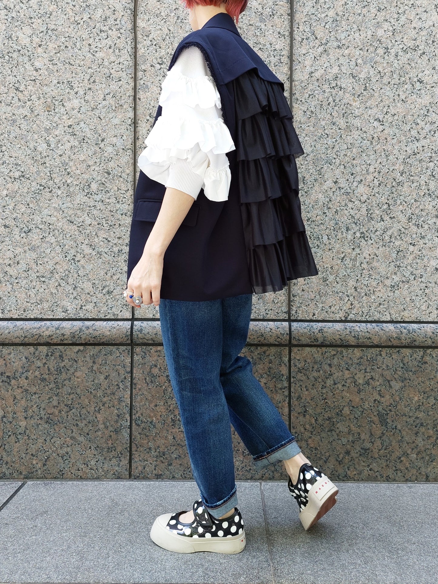 Healty DENIM Cacao ペグトップデニム