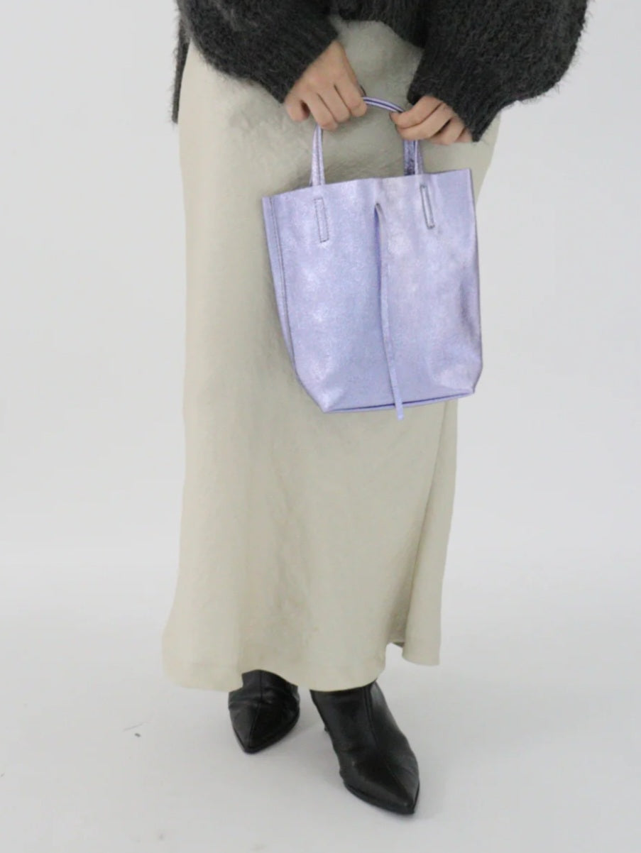 MILLELA FIRENZE メタリックミニトートバッグ
