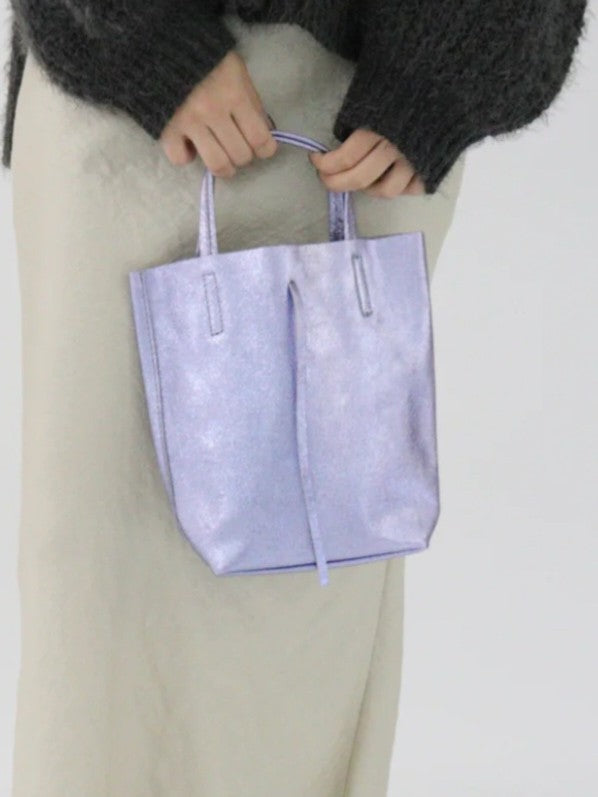 MILLELA FIRENZE メタリックミニトートバッグ