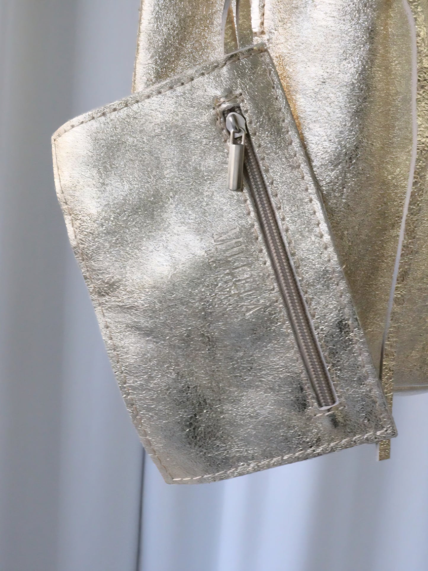 MILLELA FIRENZE メタリックミニトートバッグ
