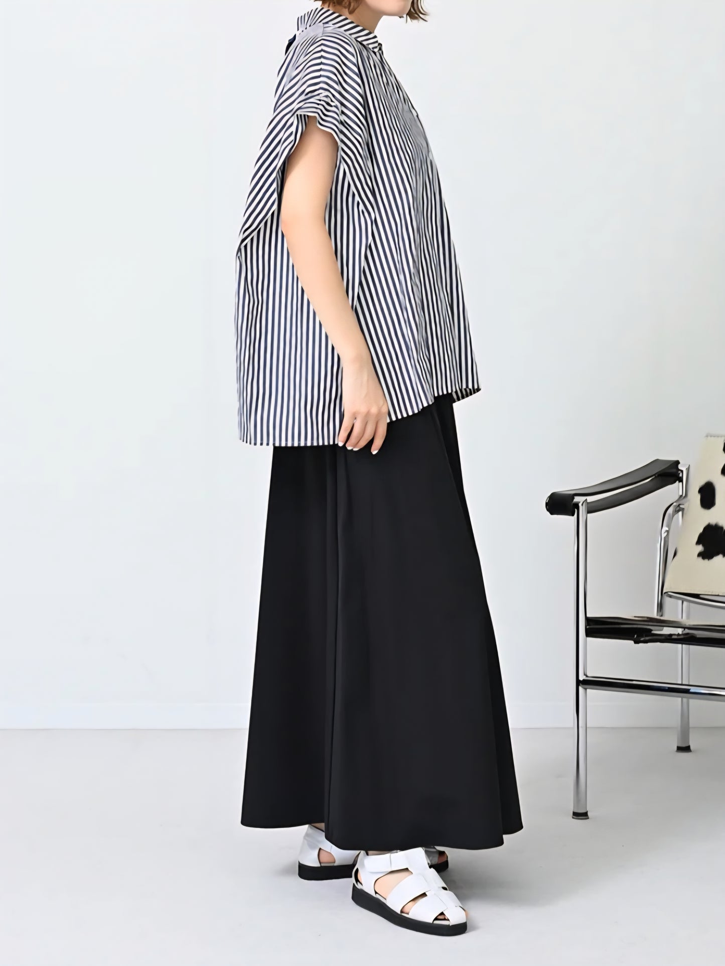HERENCIA バックリボンギャザースリーブブラウス