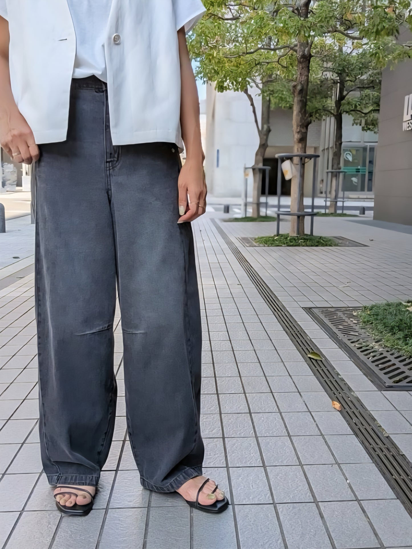 BEATRICE カーブサイドフリンジデニムパンツ
