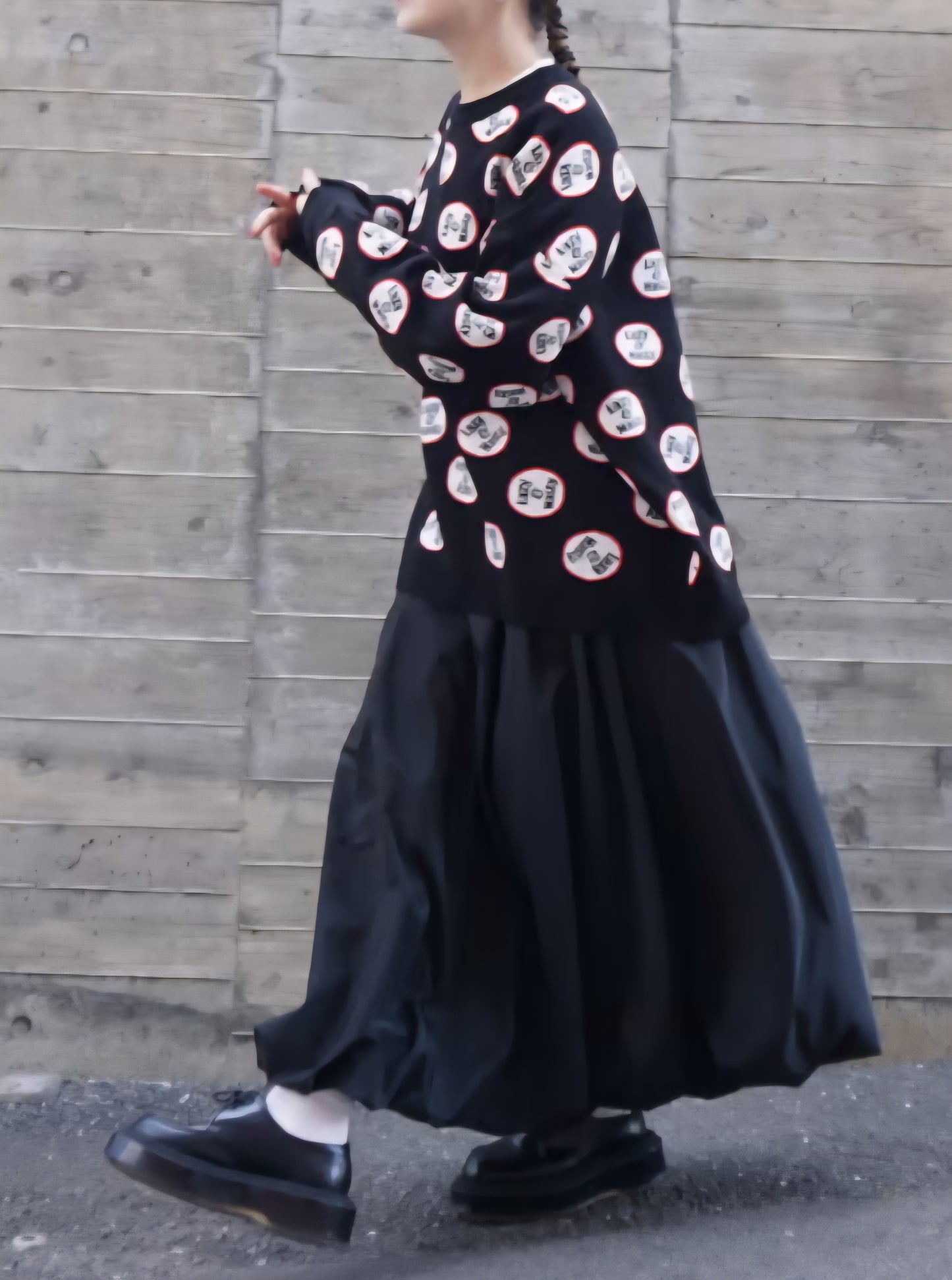 THOMAS MAGPIE インターシャもちもちゆるニット