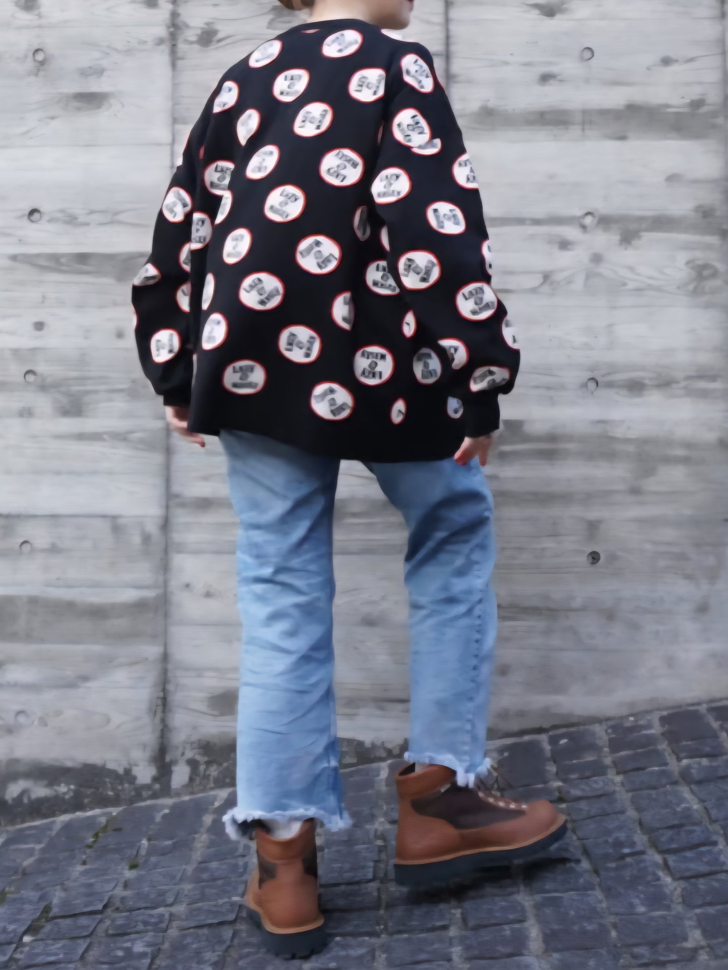 THOMAS MAGPIE インターシャもちもちゆるニット
