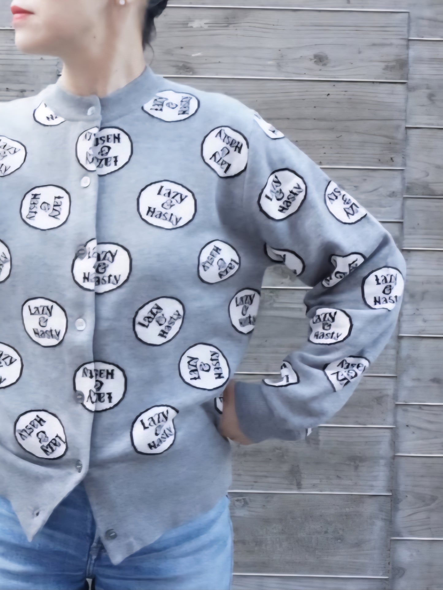 THOMAS MAGPIE インターシャもちもちカーディガン