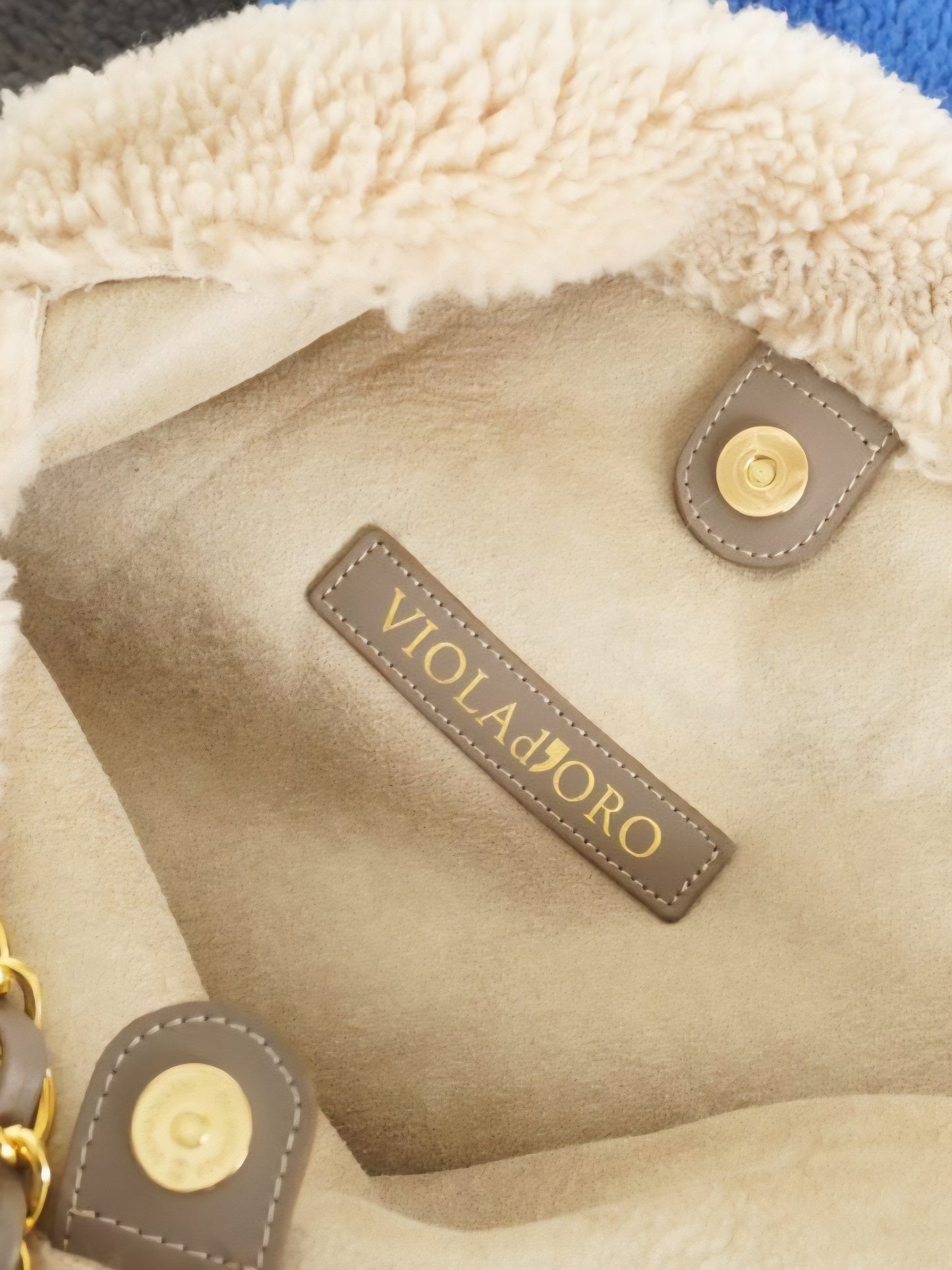 VIOLADORO エコムートンチェーンショルダートートBAG