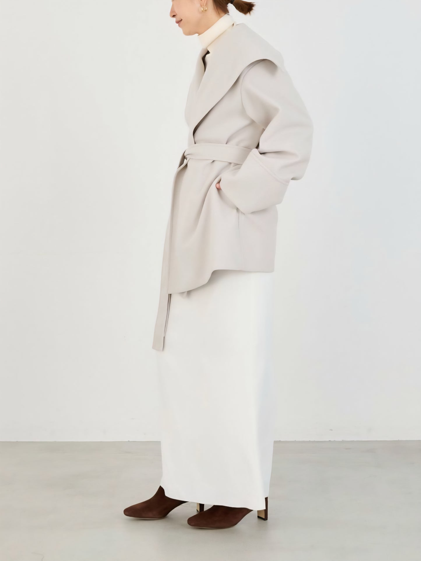 MICA&DEAL ショールカラーコート