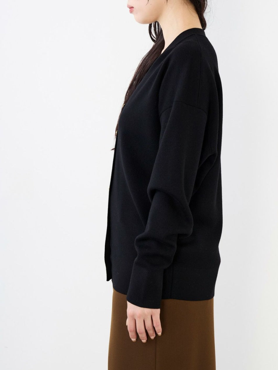 MICA&DEAL Vネックスムースメリノウールカーディガン