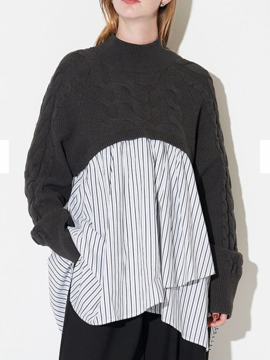 SALE】ELENDEEK アシンメトリードッキングニット – TORAYA ONLINE STORE 