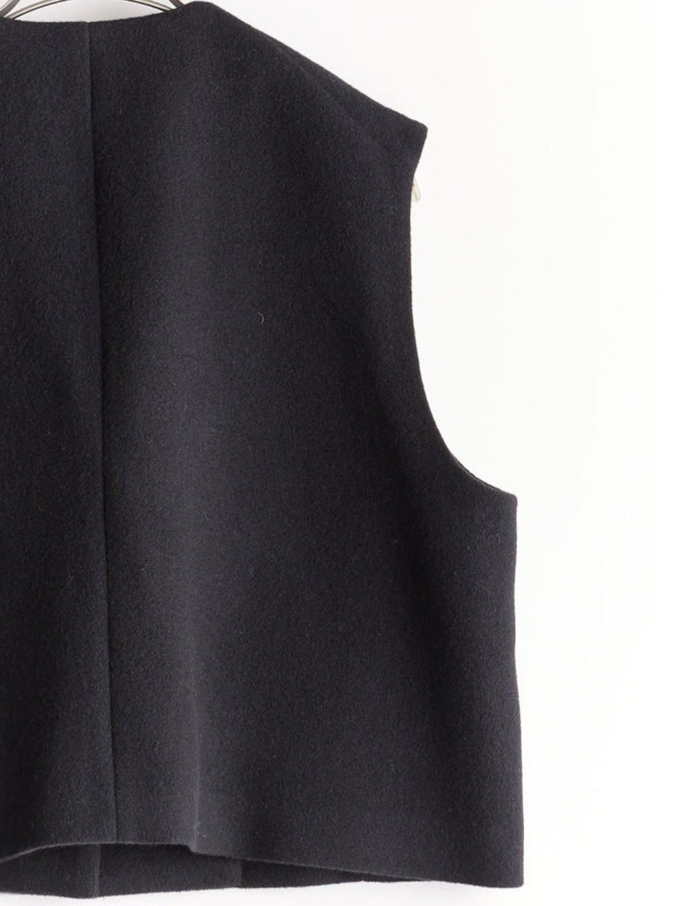 STELLA CIFFON ウールビーバーショートジレ