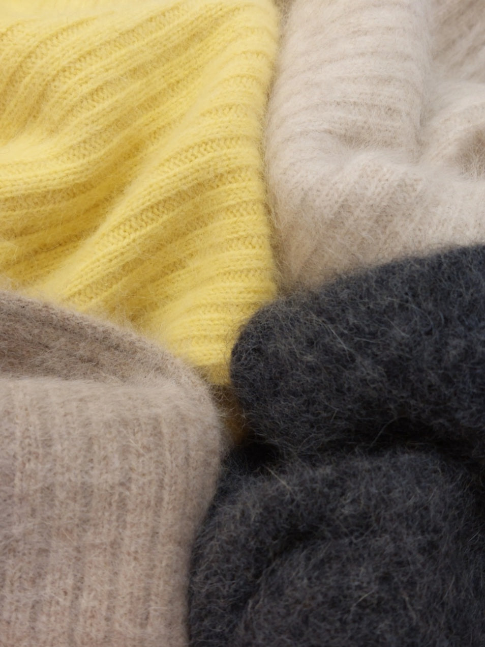 【SALE】LILLY LYNQUE フォックス×ヤク畦編みショートドルマンニット