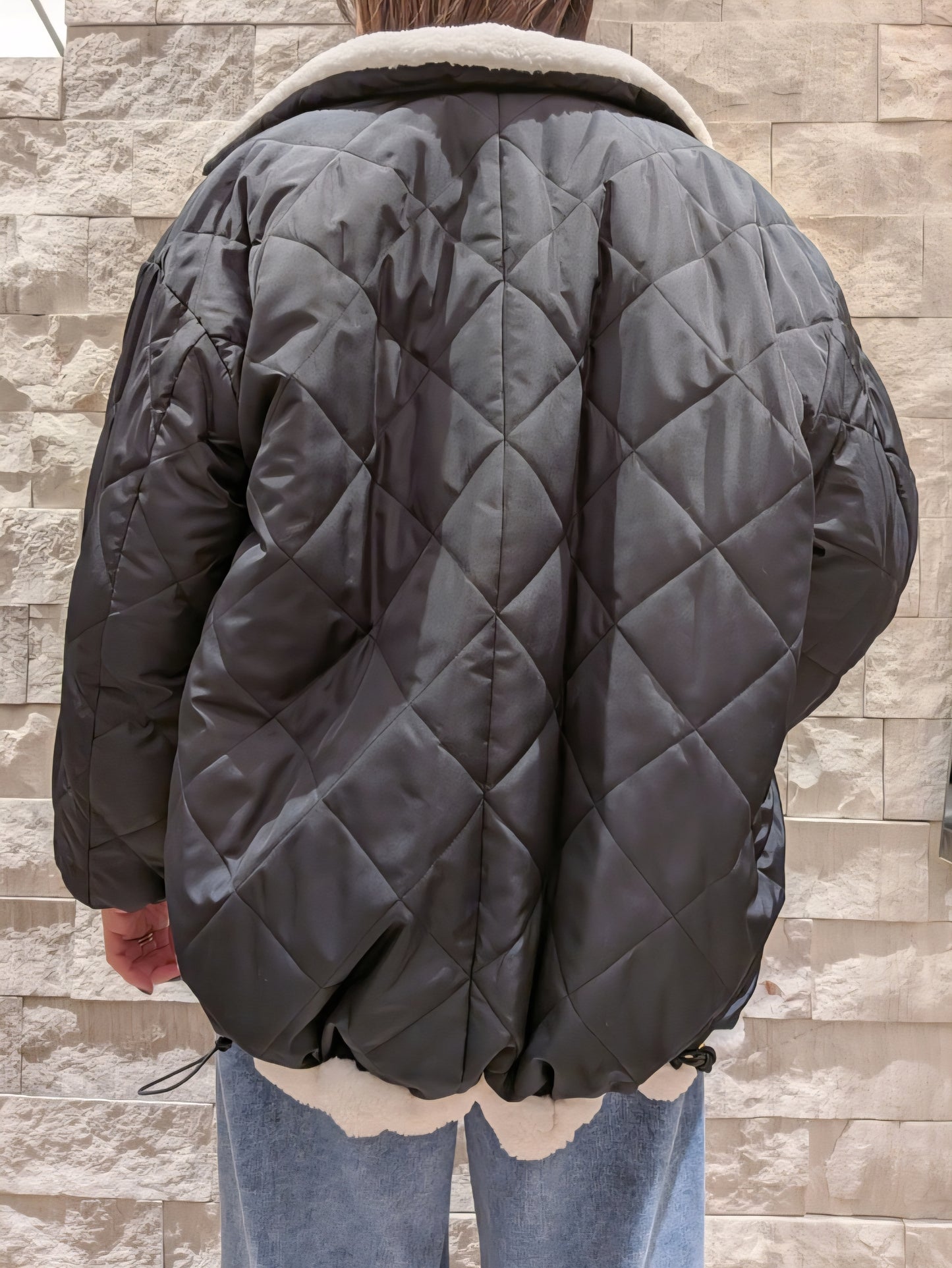 【SALE】PASSIONE ボア×キルティング2WAYスタンドカラーコート