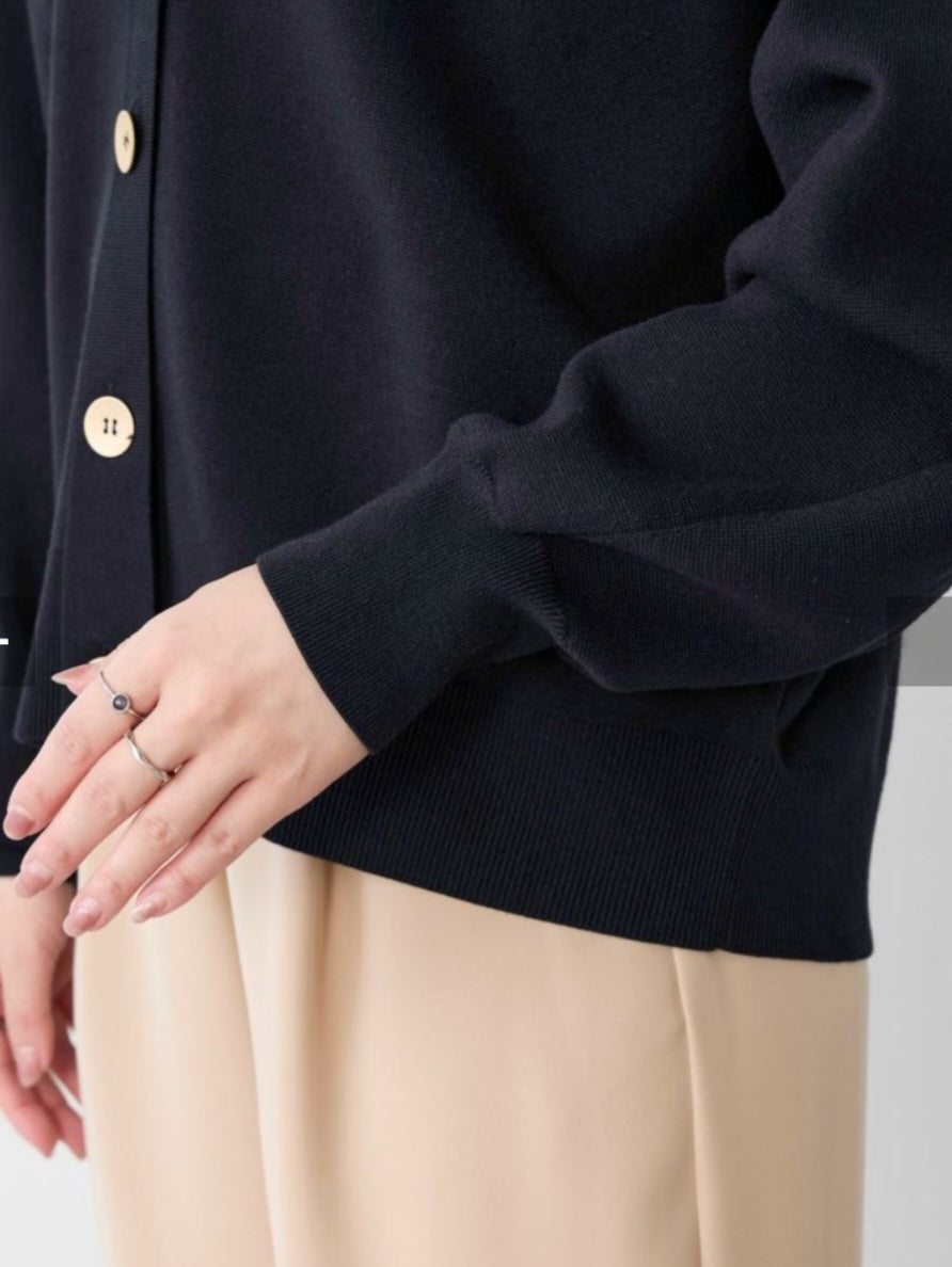 MICA&DEAL ミラノリブショートカーディガン