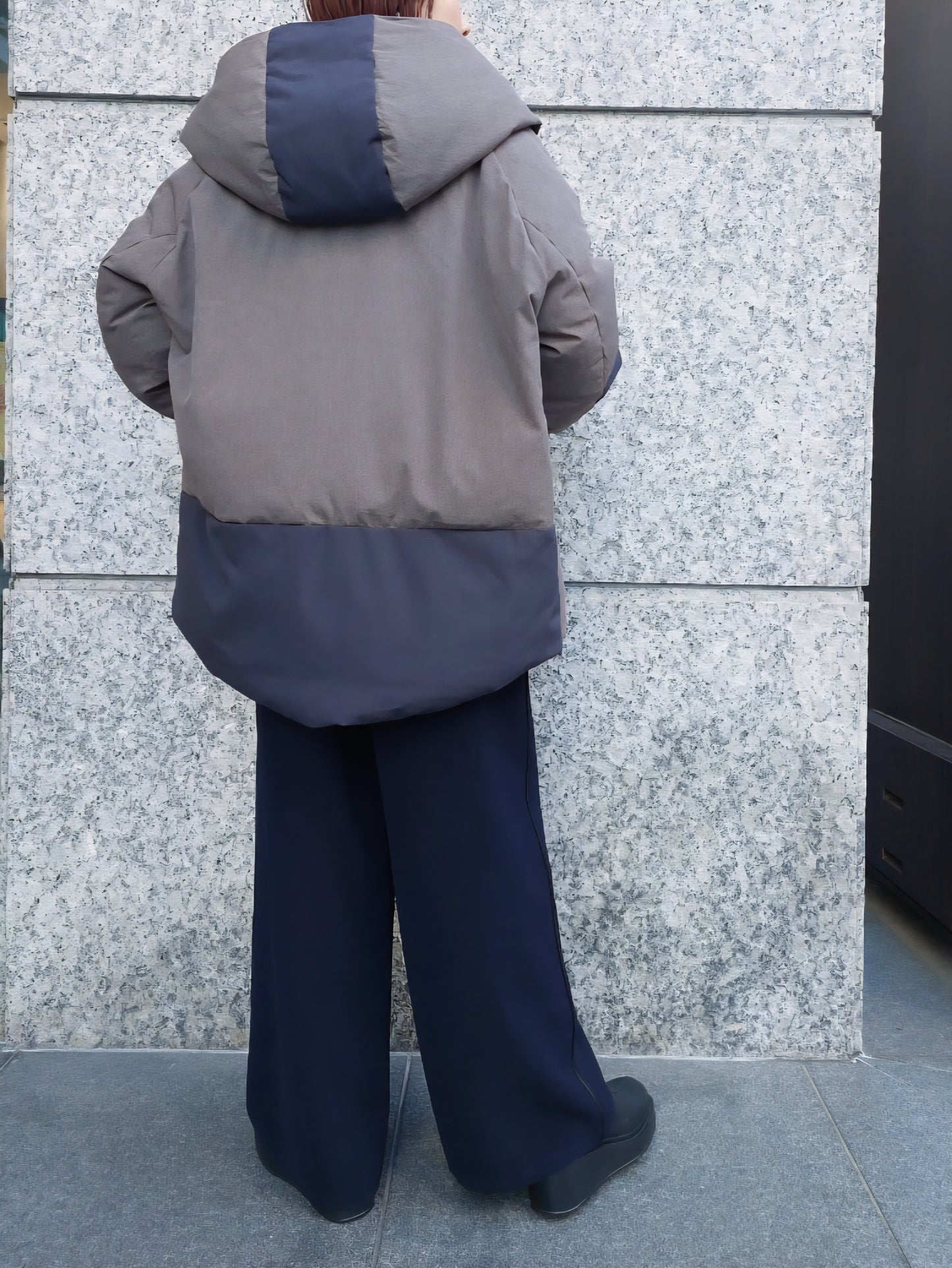 【SALE】WYTE パウダーナイロンバイカラーフーディダウン