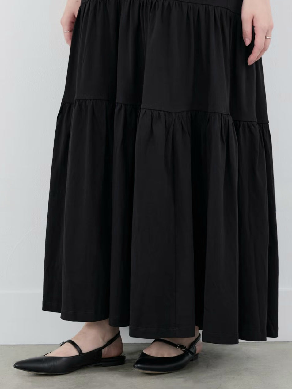 【SALE】MICA&DEAL ティアードカットソーワンピース