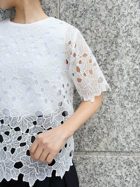 cutwork lace blouse♡♥　ウエノ