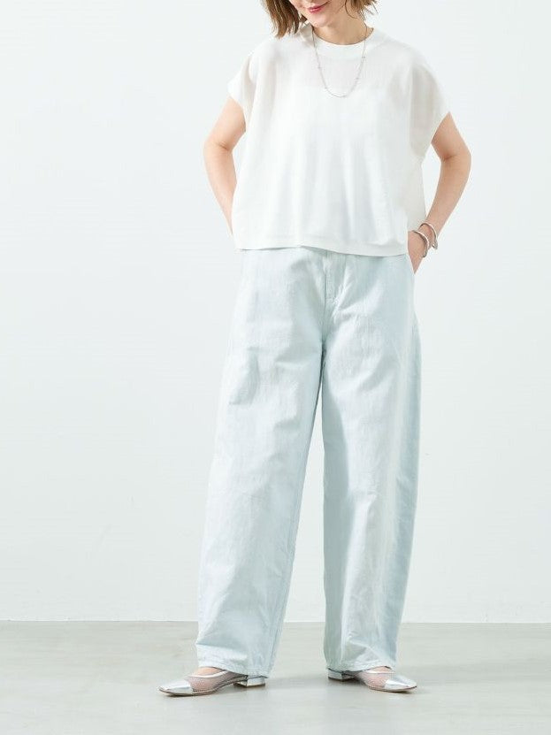 MICA&DEAL　コットンリネンデニムバルーンパンツ