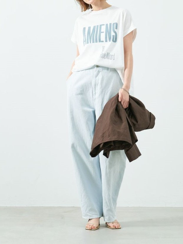 MICA&DEAL　コットンリネンデニムバルーンパンツ