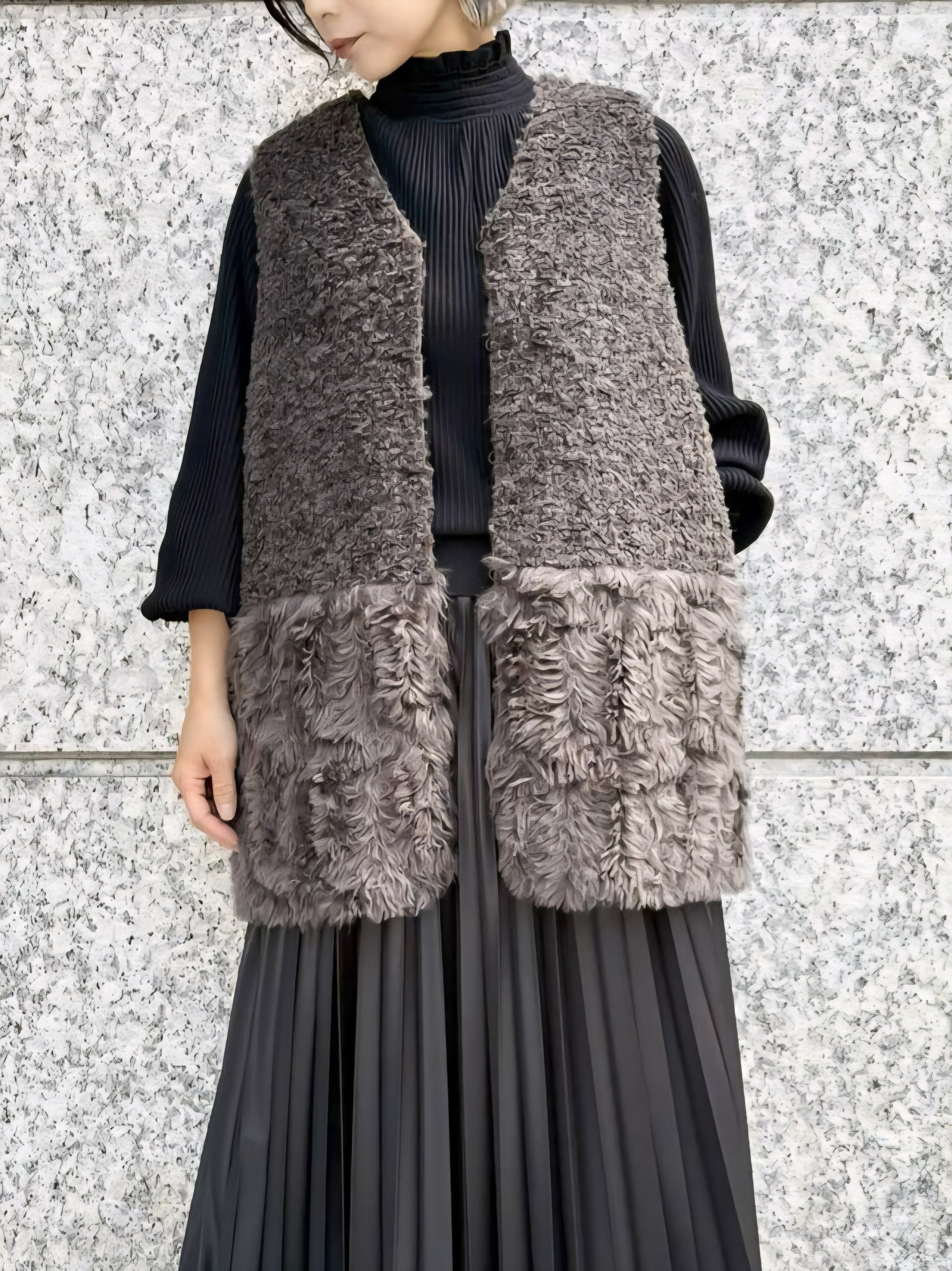 専用です　　　RISLEY リズレー　ウールリバーシブルポンチョ　フリーサイズ RISLEY リバーシブルエコファージレ – TORAYA ONLINE STORE