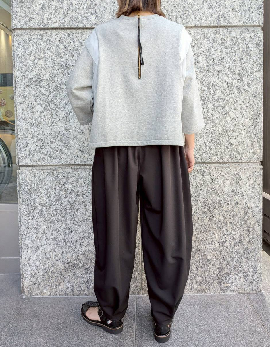 1% タックカーブパンツ　