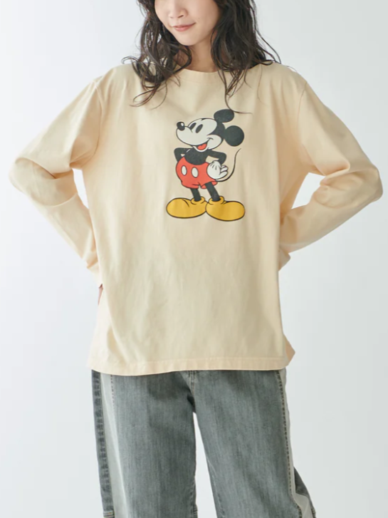 Mylanka　別注ミッキーロングスリーブTシャツ