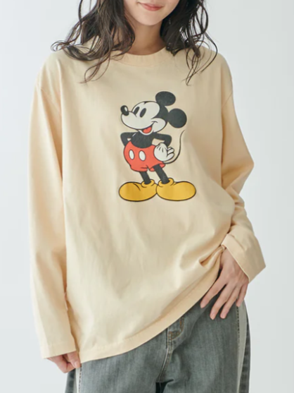 Mylanka　別注ミッキーロングスリーブTシャツ