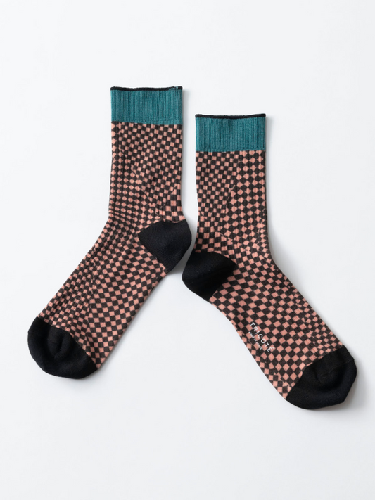 TRICOTE　CHECKERED RIB SOCKS