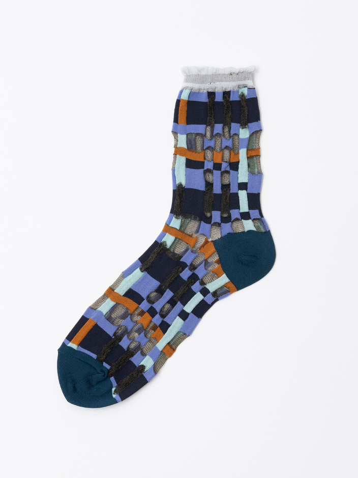 TRICOTE　BLOCK CHECK SOCKS