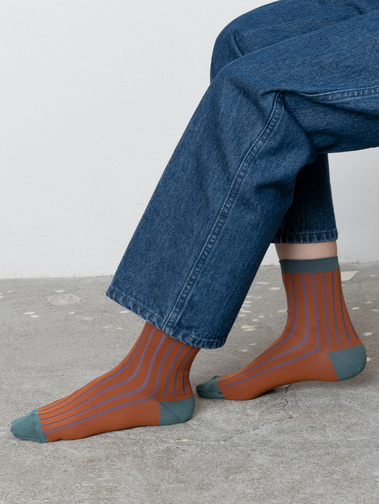 TRICOTE　BICOLOR RIB SOCKS