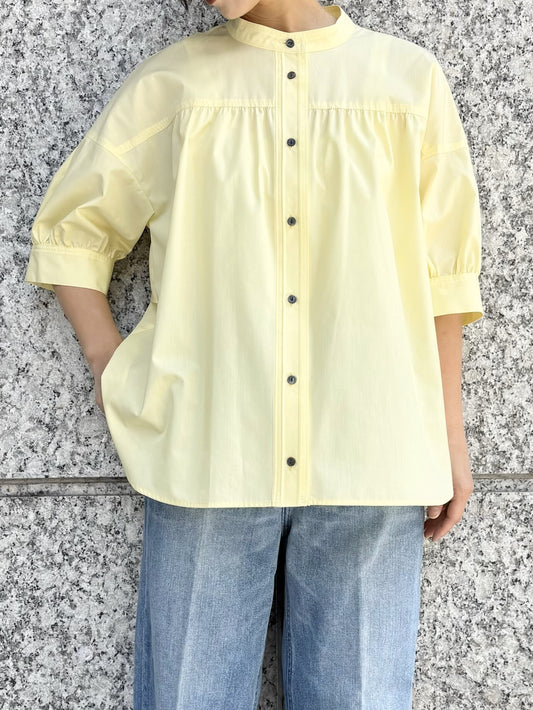 trois　ブロードパフスリーブブラウス