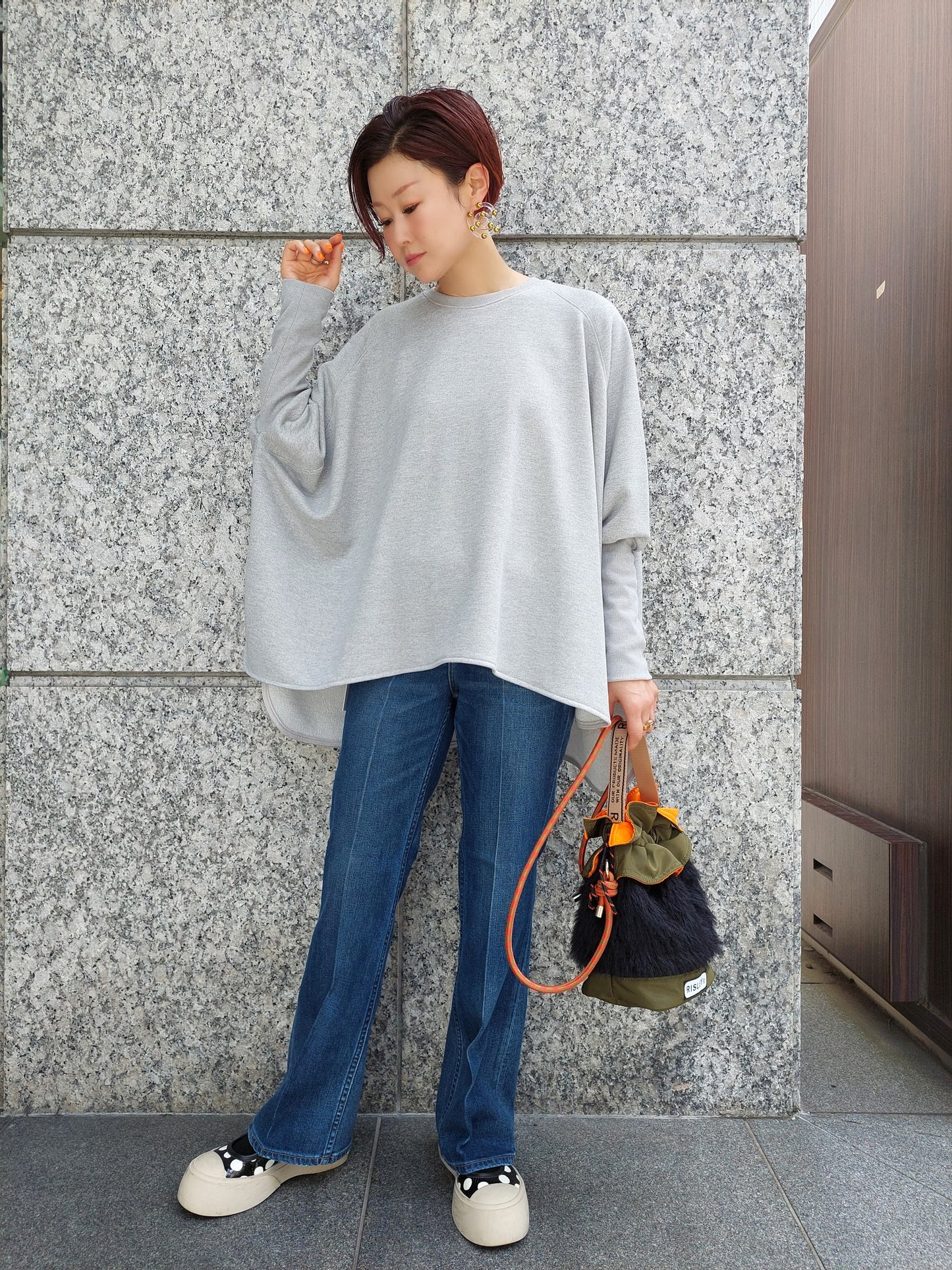 Healthy DENIM　Lotus　ミッドライズフレアデニム