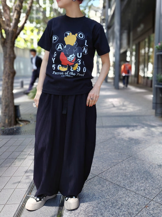 クルーネックパロディーTシャツ半袖
