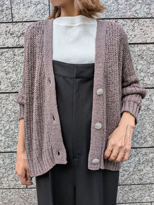 【Special　SALE】Mao　ｍade テープヤーンざっくりカーディガン