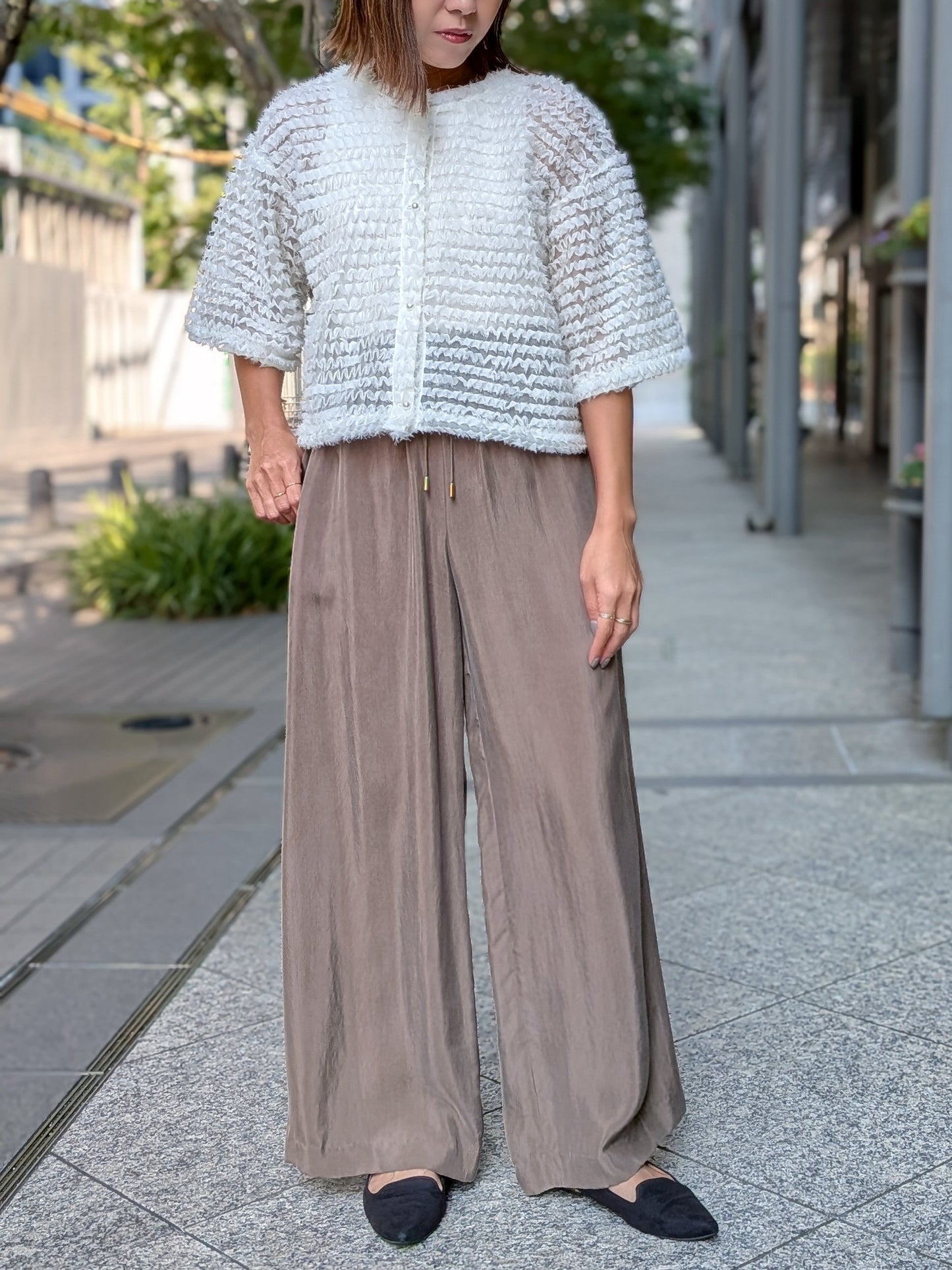 BRAHMIN　フリンジチュール２WAYトップス
