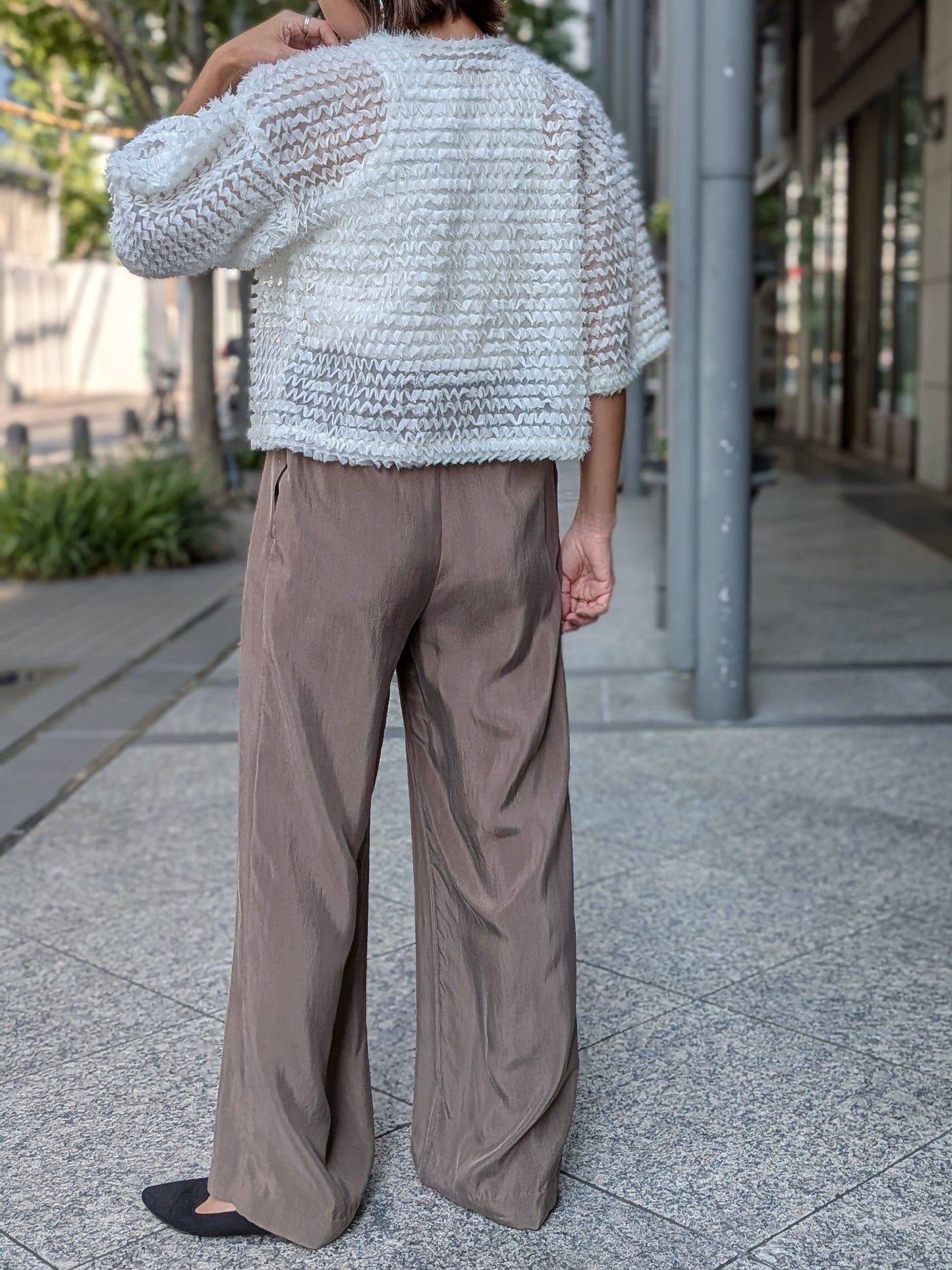 BRAHMIN　フリンジチュール２WAYトップス