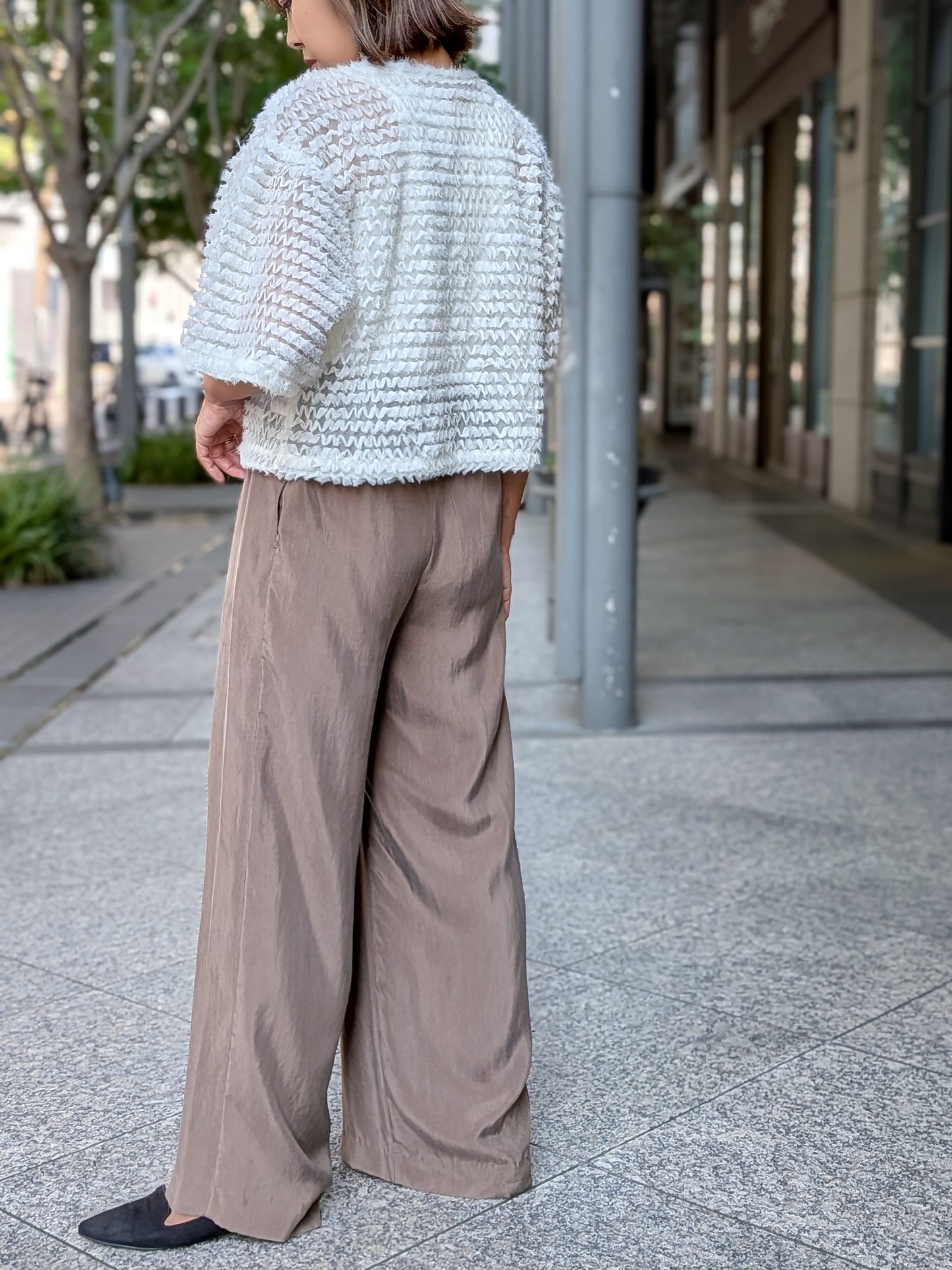 BRAHMIN　フリンジチュール２WAYトップス