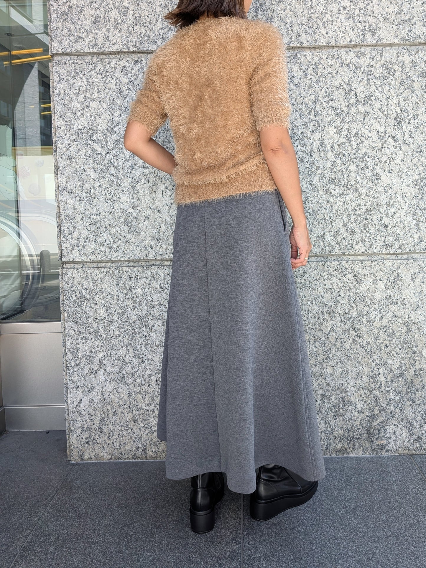 BRAHMIN　　ストレッチジャージポンチフレアスカート