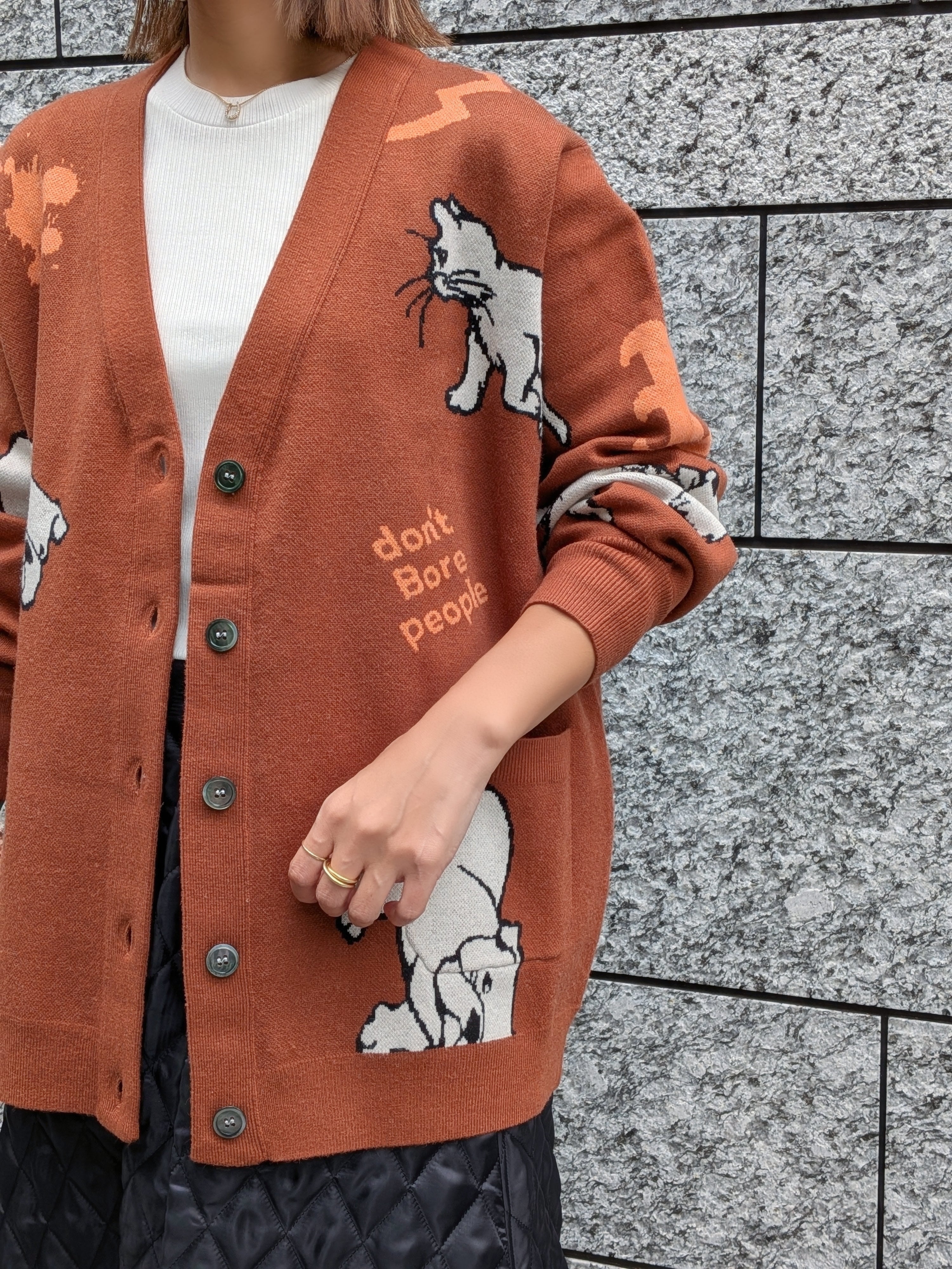 THOMAS MAGPIE インターシャもちもちBIGカーディガン – TORAYA ONLINE