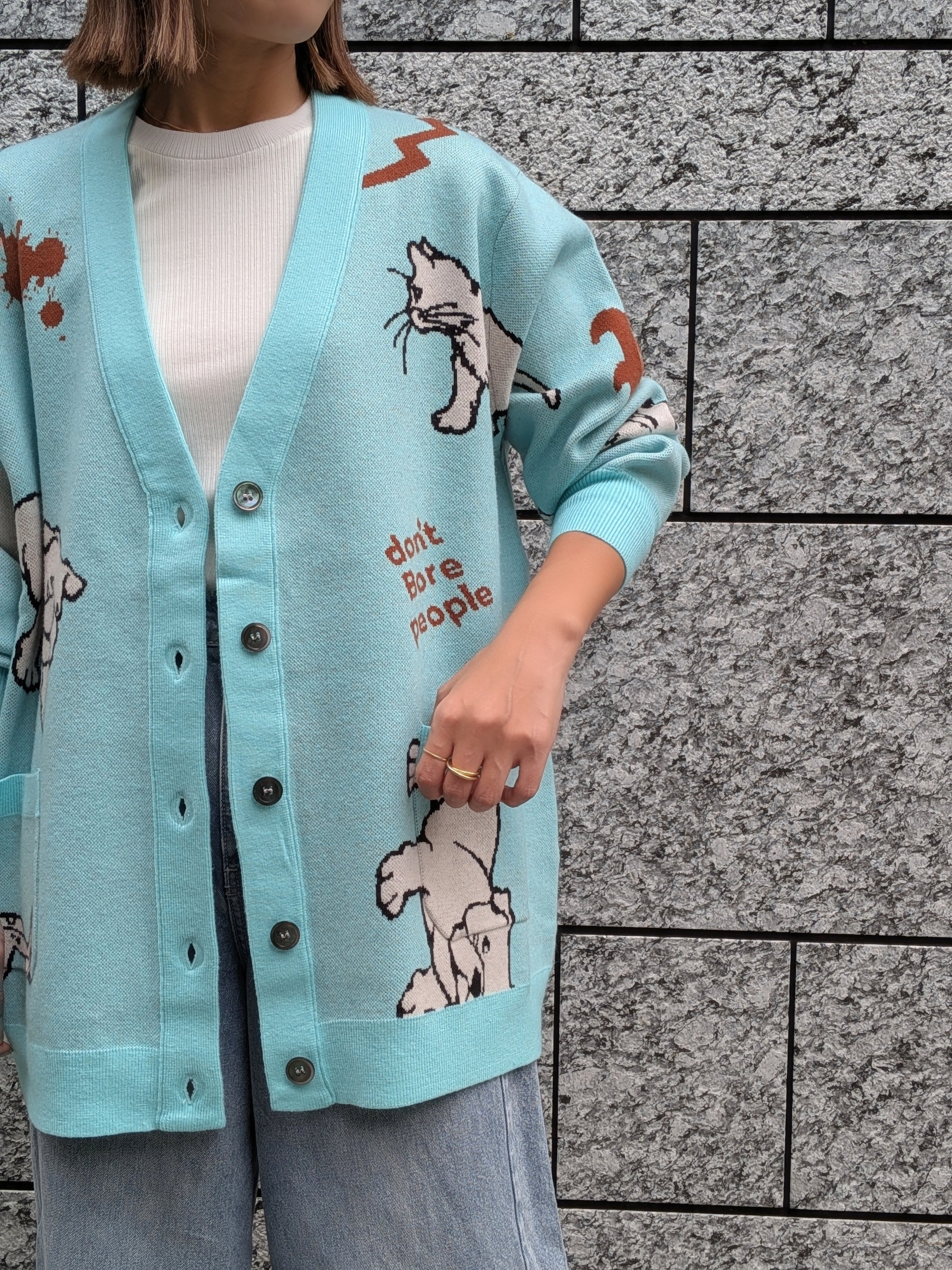 THOMAS MAGPIE インターシャもちもちBIGカーディガン – TORAYA ONLINE