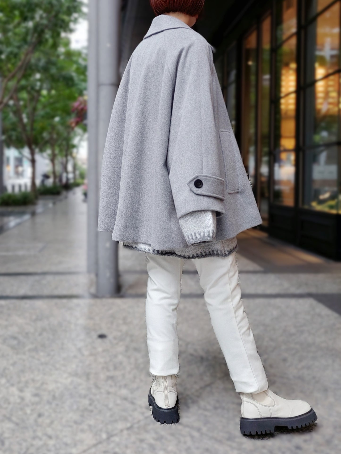 marmors　ウールビーバーテントラインショートコート