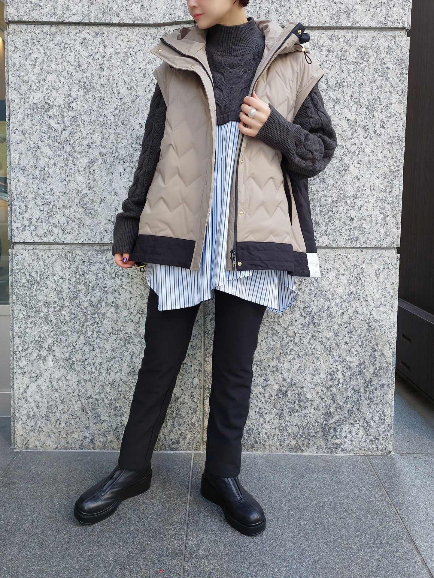 RISLEY　2WAYマウンテンパーカーダウンジャケット