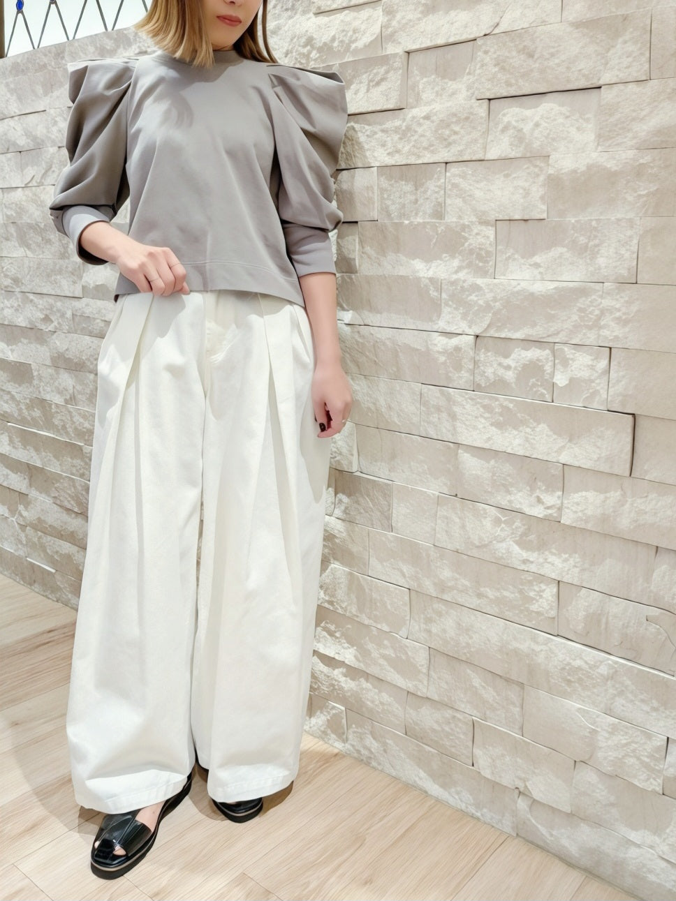 THOMAS MAGPIE コットンパワショルカットソー