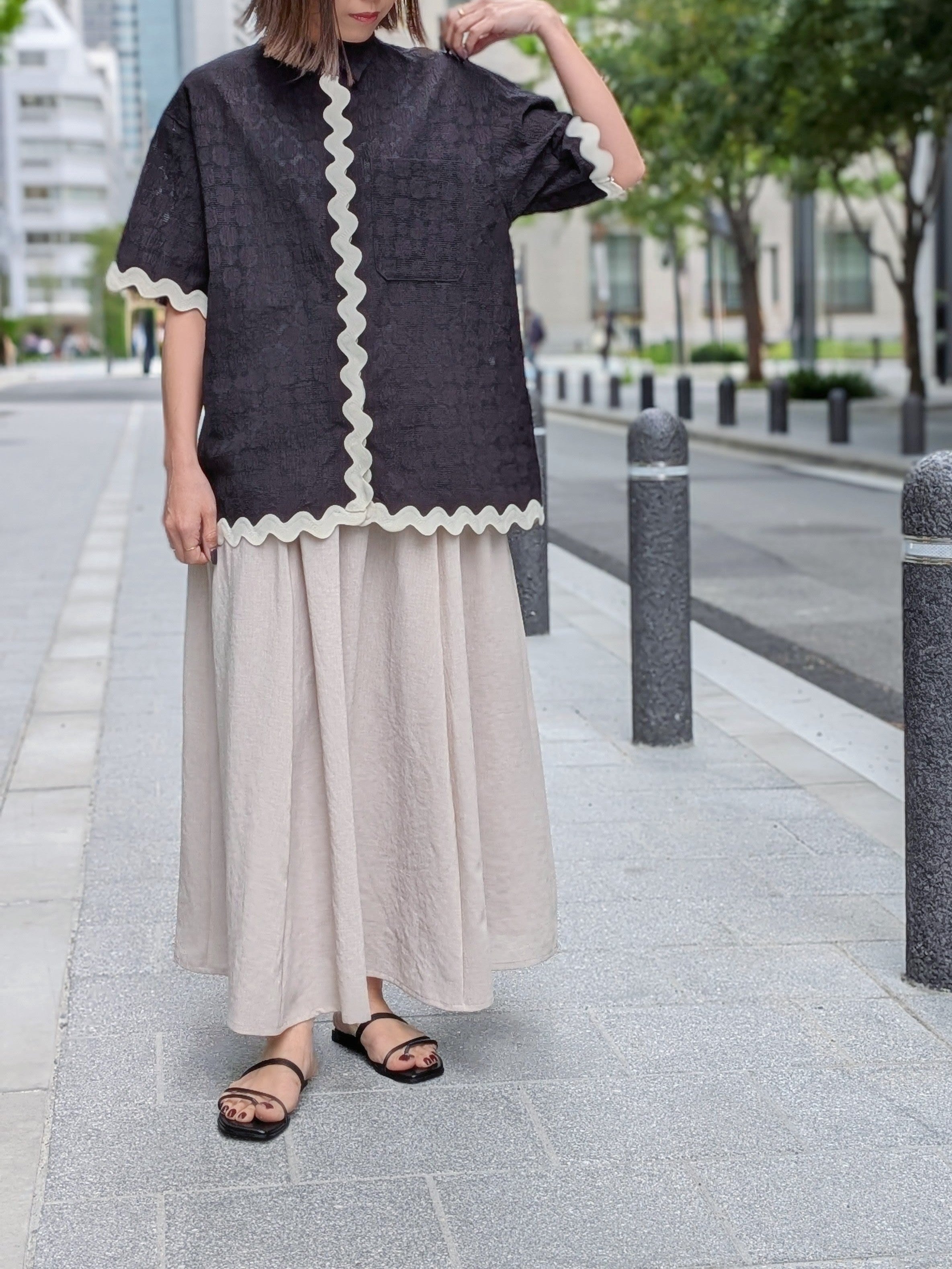 THOMAS MAGPIE グレードットシアースカート 36 THOMAS MAGPIE シアードットジャガードブラウス – TORAYA ONLINE STORE