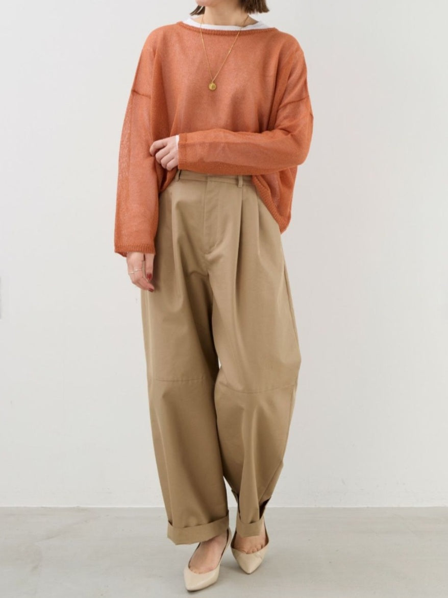 MICA＆DEAL　カーブタックワイドパンツ